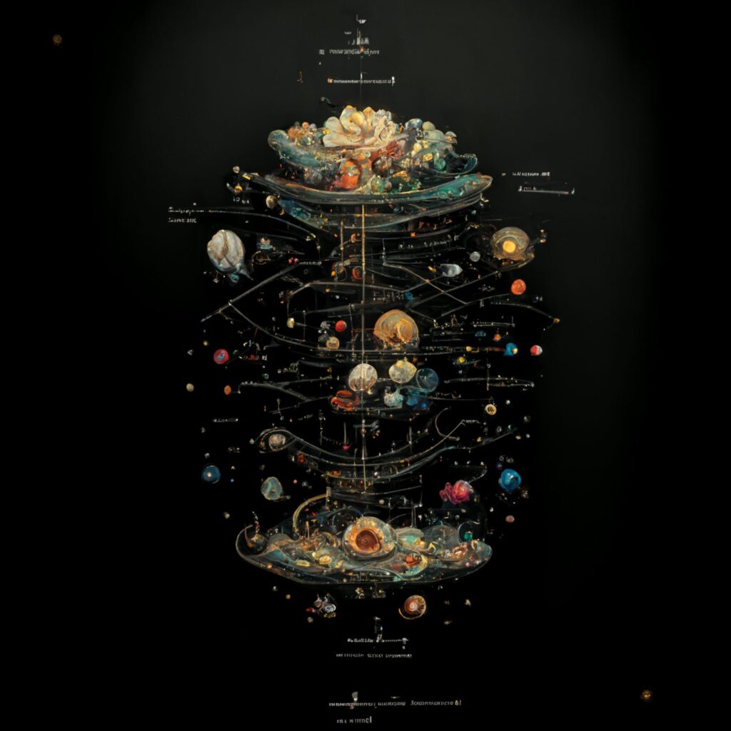 Schematic of the universe, 16k