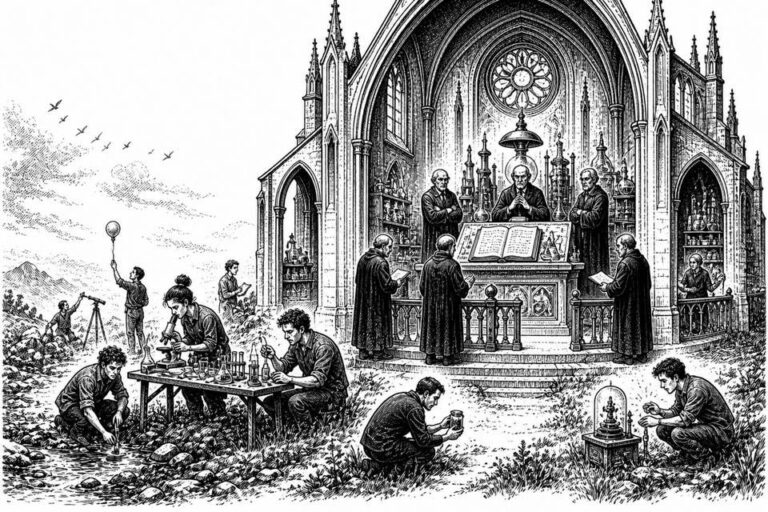 Cover illustration for The Church of Scientism
